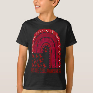 Sickle Cell Anemia Survivor Support Squad Burgundy T-Shirt