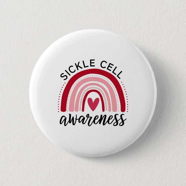 Sickle Cell Awareness 28  2 Inch Round Button (Front)