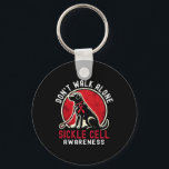 Sickle Cell Awareness Advocacy Dog Design  Keychain<br><div class="desc">Sickle Cell Awareness Advocacy Dog Design</div>