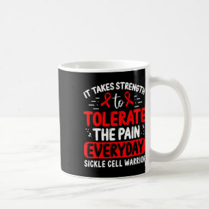 Sickle Cell Awareness Burgundy Ribbon Survivor Fig Coffee Mug