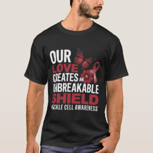 Sickle Cell Awareness Burgundy Ribbon Unbreakable T-Shirt