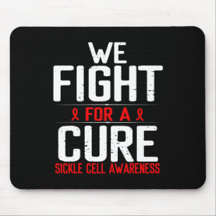 Sickle Cell Awareness Fight For A Cure Burgundy Ri Mouse Pad