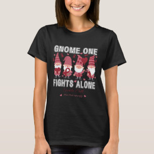 Sickle Cell Awareness Gnome One Fights Alone Sickl T-Shirt