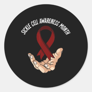 Sickle Cell Awareness Month 9 Classic Round Sticker