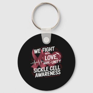 Sickle Cell Awareness Month We Fight With Love Hop Keychain