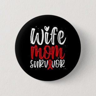 Sickle Cell Awareness Ribbon Mother Wife Mom Survi 2 Inch Round Button