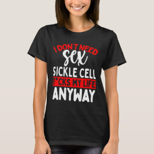Sickle Cell Awareness Ribbon Sickle Cell Disease S T-Shirt
