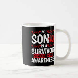 Sickle Cell Awareness Ribbon Warrior My Son Is A S Coffee Mug