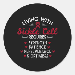 Sickle Cell Awareness - Sca - Sickle Cell Anemia 2 Classic Round Sticker