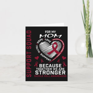 Sickle Cell Awareness Shirt Mom Support Group Tee Card