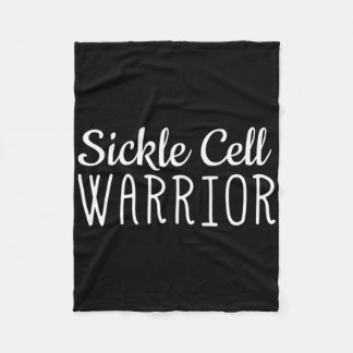 Sickle Cell Awareness Shirt Sickle Warrior  Fleece Blanket