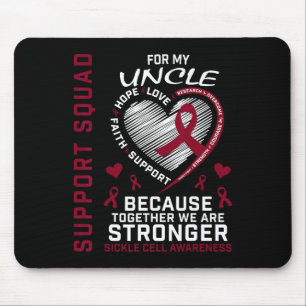 Sickle Cell Awareness Shirt Uncle Support Group Te Mouse Pad