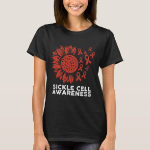 Sickle Cell Awareness Sunflower Sickle Cell Warrio T-Shirt