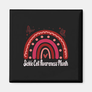 Sickle Cell Awareness World Sickle Cell Day Ribbon Magnet