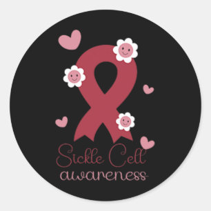 Sickle Cell Back Front In This Family Nobody Fight Classic Round Sticker