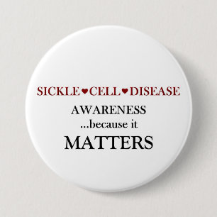 Sickle Cell Disease 3 Inch Round Button