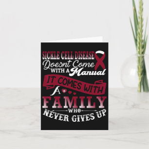 Sickle Cell Disease Awareness Family Support Burgu Card