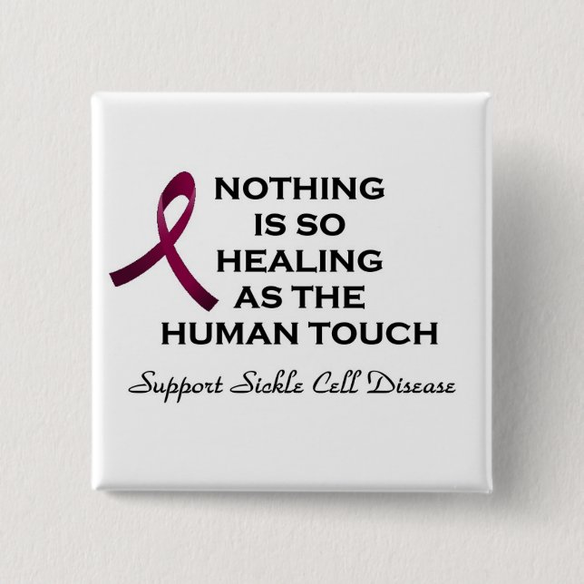Sickle Cell Disease Support 2 Inch Square Button (Front)