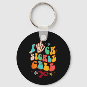 Sickle Cell Disease Warrior Scd Awareness Fck Sick Keychain