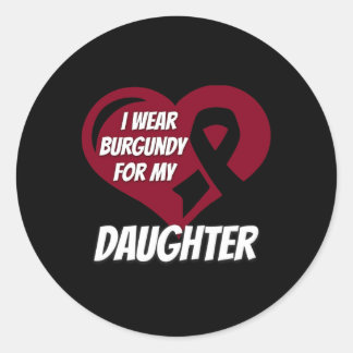 Sickle Cell For Mom Or Dad1  Classic Round Sticker