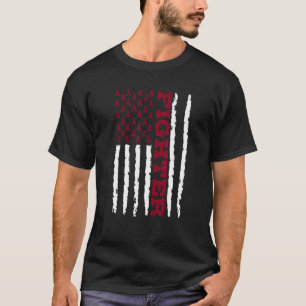 Sickle Cell Warrior Awareness Month Burgundy Ribbo T-Shirt