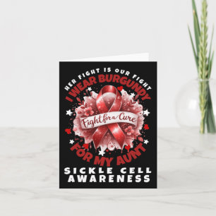 Sickle Cell Warrior Her Fight Is My Fight Aunt Sup Card