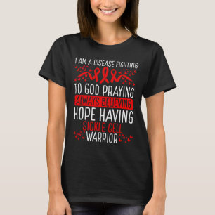 Sickle Cell Warrior Survivor Disease Awareness Rib T-Shirt