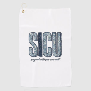 SICU Surgical Intensive Care Unit Vintage Shirt De Golf Towel