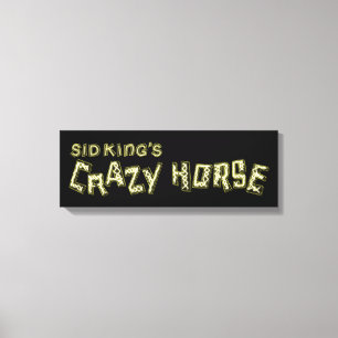 sid king's crazy horse canvas print