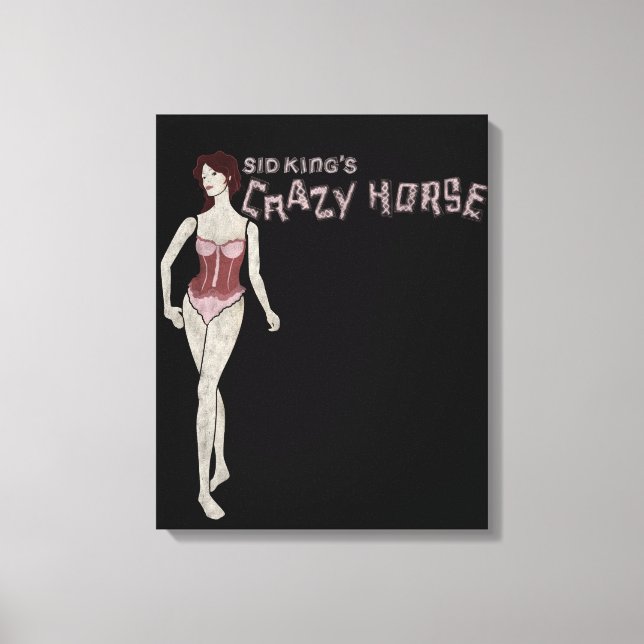 sid king's crazy horse mannequin canvas print (Front)