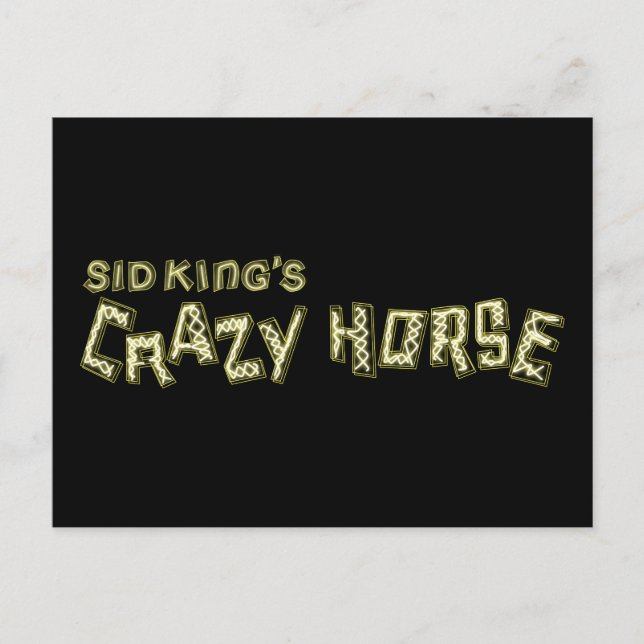 sid king's crazy horse postcard (Front)