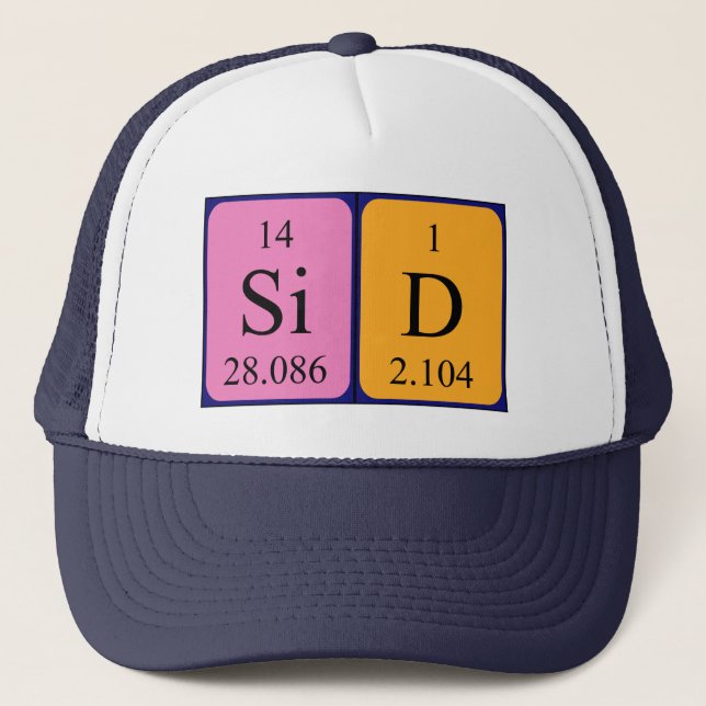 Sid periodic table name hat (Front)