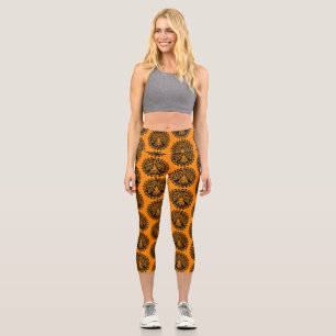Siddhartha Gautama, Buddhist Art Capri Leggings