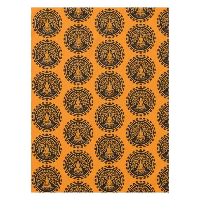 Siddhartha Gautama, Buddhist Art Tablecloth (Front)