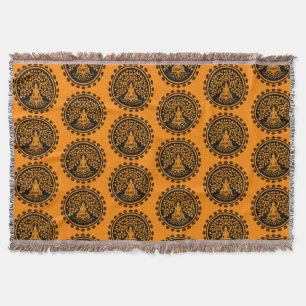 Siddhartha Gautama, Buddhist Art Throw Blanket