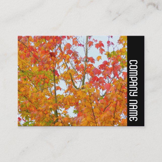 Side Band - Autumn Leaves Business Card (Front)