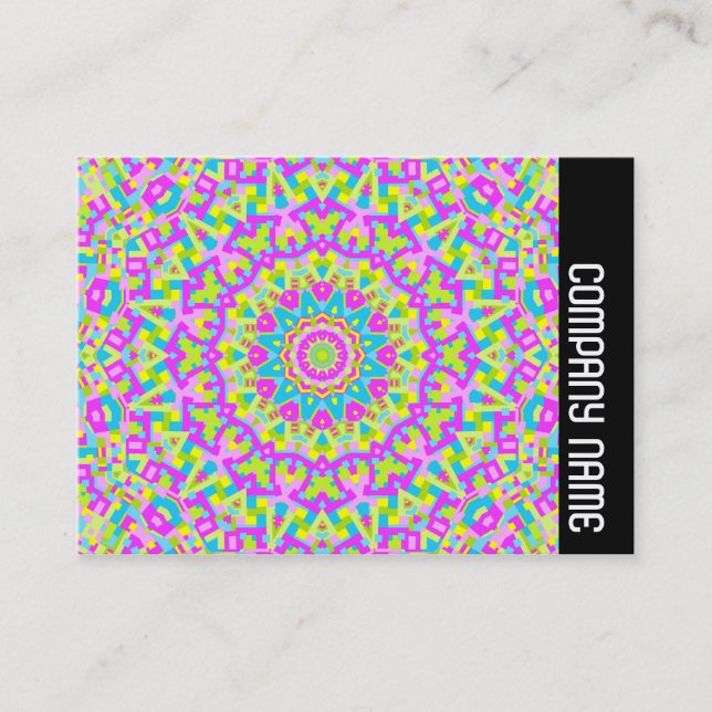 Side Band - Colourful Kaleidoscope 010 Business Card (Front)