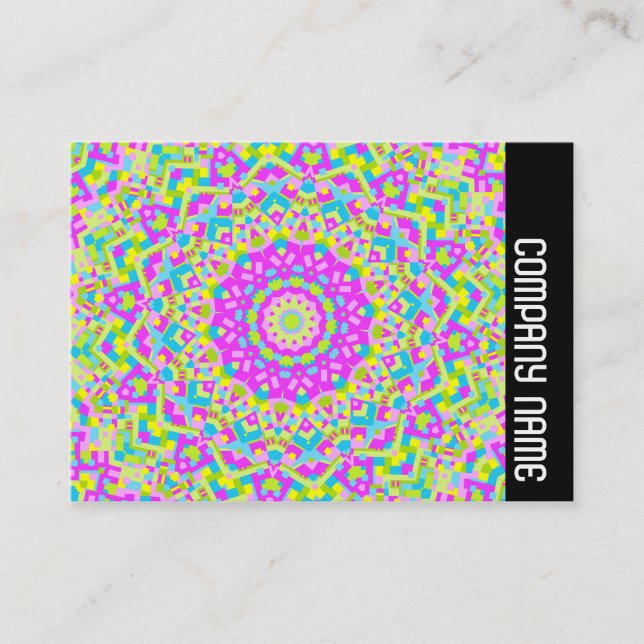Side Band - Colourful Kaleidoscope 08 Business Card (Front)