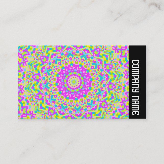 Side Band - Colourful Kaleidoscope 08 Business Card (Front)