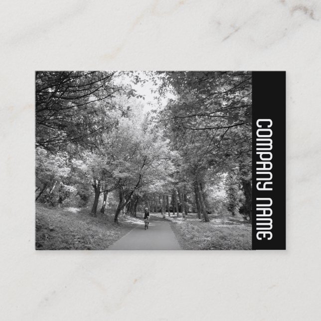 Side Band - Cycle Way B&W Business Card (Front)