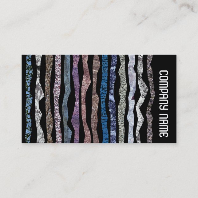 Side Band -  Mineral Stripes Business Card (Front)