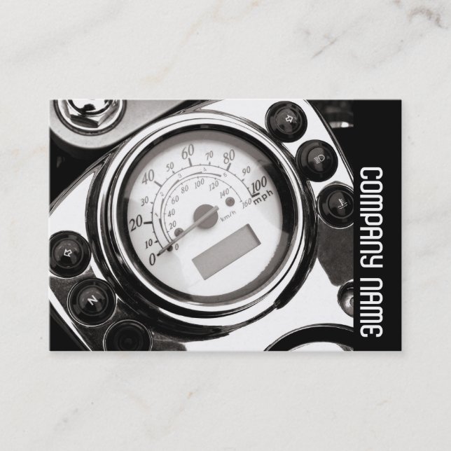 Side Band - Motorcycle Speedometer Business Card (Front)