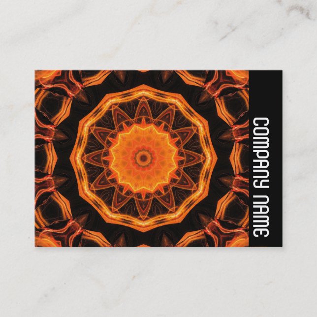 Side Band - Orange Kaleidescope 01 Business Card (Front)