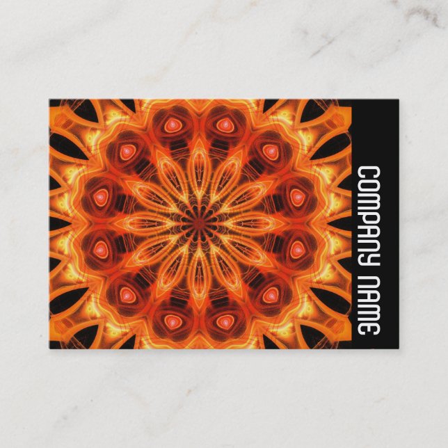Side Band - Orange Kaleidescope 05 Business Card (Front)