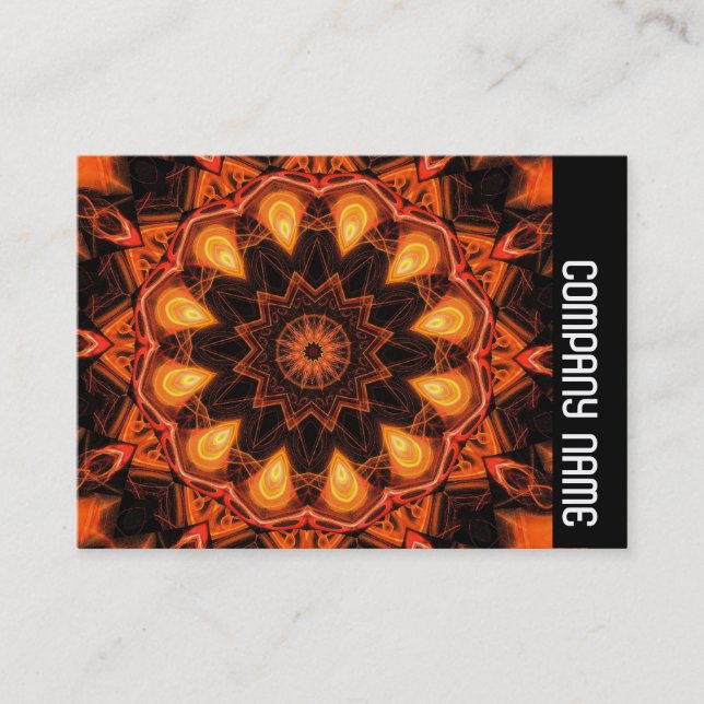 Side Band - Orange Kaleidescope 07 Business Card (Front)