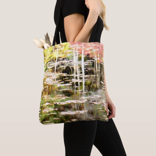 Side Bog at Walden Pond Tote Bag (Close Up)