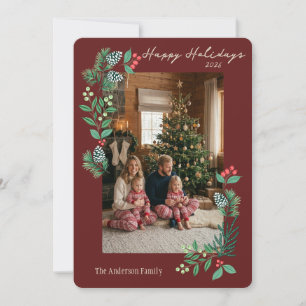 Side Bough Holiday Card