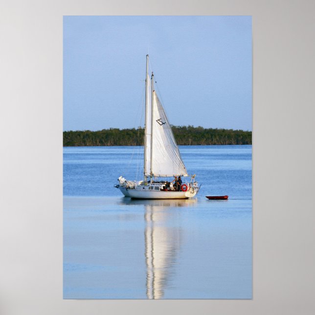 Side by Side Sailboats Poster (Front)
