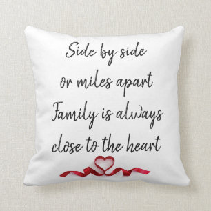 Side by Side (two sided) Family pillow