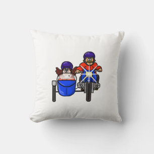 Side Car Motorcycle Couple Pillow  Customize It!